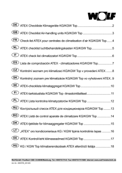 ATEX Checkliste Klimageräte KG/KGW Top