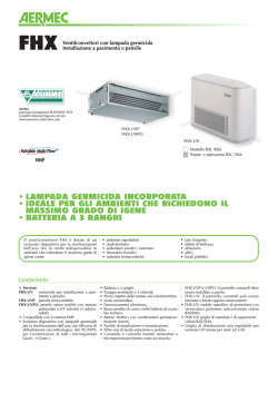 Scheda Tecnica - Fontana Frigoriferi