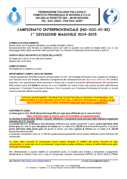 no-vco-vc-bi - Vercelli - Federazione Italiana Pallavolo