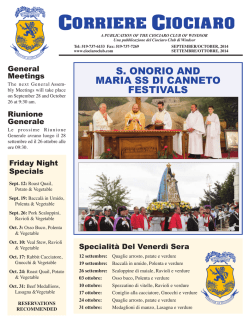 CC NEWS - Ciociaro Club