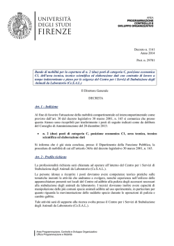 Avviso Cat. C - Universit&agrave; per Stranieri di Perugia