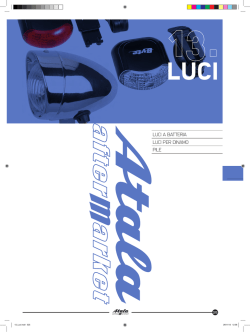 LUCI LUCI A BATTERIA LUCI PER DINAMO PILE