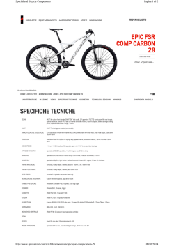 Scheda Tecnica - Quelli della Domenica MTB