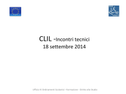 norme transitorie clil - Ufficio Scolastico Regionale per il Veneto