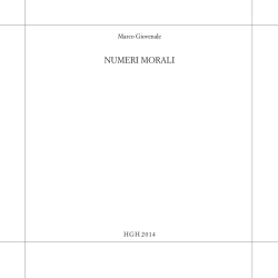NUMERI MORALI