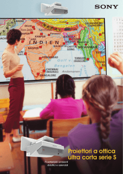 Proiettori a ottica ultra corta serie S
