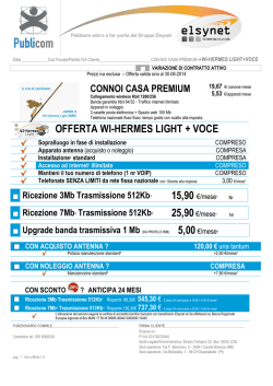 OFFERTA WI-HERMES LIGHT + VOCE