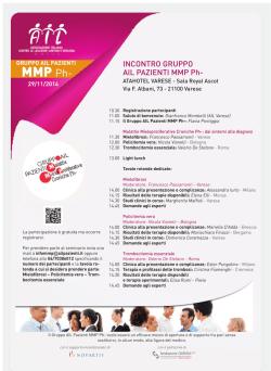 Il Gruppo AIL Pazienti MMP Ph