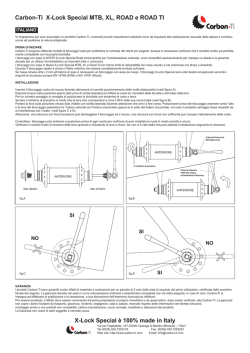 Carbon-Ti X-Lock Special MTB, XL, ROAD e ROAD TI X-Lock