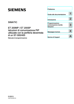 Istruzioni di comunicazione PtP utilizzate con la periferia