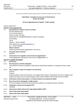 Italia-Milano: Lampade ed accessori per illuminazione