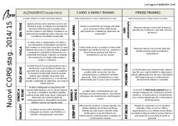 Nuovi CORSI stag. 201 4/15
