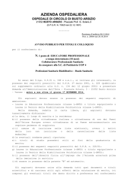 AVVISO EDUCATORE CPS TR scad. ottobre 2014