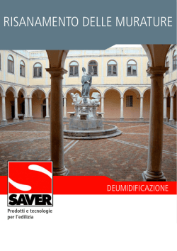 RISANAMENTO DELLE MURATURE