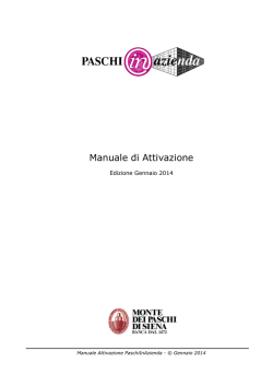 MANUALE DI ATTIVAZIONE - Banca Monte dei Paschi di Siena