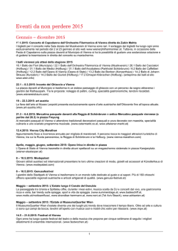 Eventi da non perdere 2015