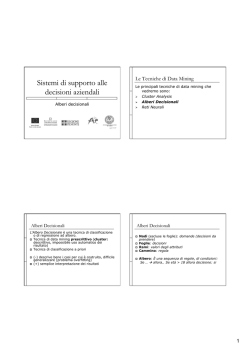 3. Alberi - Reti neurali