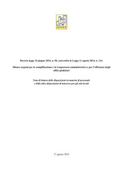 Nota di lettura - ANCI