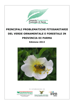 Principali problematiche fitosanitarie ed. 2013
