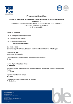 Programma Scientifico