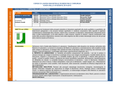 medicina di laboratorio scheda didattica aa 2014 2015