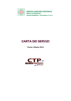 CARTA DEI SERVIZI - Azienda Ospedaliero