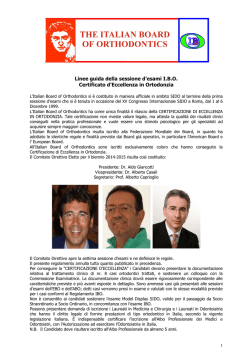 Linee Guida IBO_2014 - Società Italiana di Ortodonzia