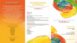 Programma - Prof. Umberto Tirelli