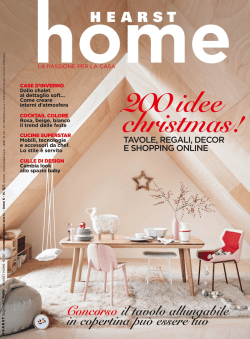 Concorso il tavolo allungabile in copertina pu&ograve; essere tuo