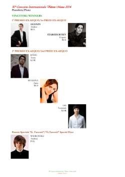 23&deg; Concorso Internazionale