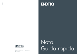 Nota. Guida rapida.