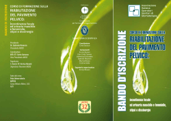 corso di formazione sulla riabilitazione del pavimento pelvico