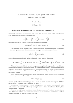 Lezione n.21 del 21/5/2014 - Sezione STRUTTURE del DICA