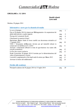 12 Circolare Giugno 2014 - Commercialisti in Modena