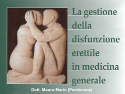 La gestione della disfunzione erettile in medicina