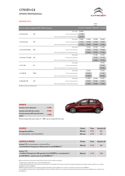 Listino - Citro&euml;n