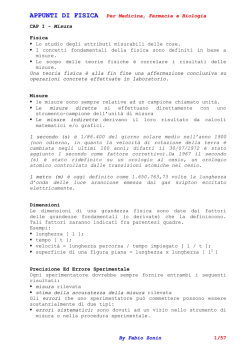 APPUNTI DI FISICA Per Medicina, Farmacia e Biologia