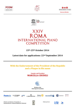 INTERNATIONAL PIANO COMPETITION