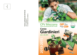 Volantino giardinieri - CFP-OCST