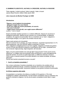 IL BAMBINO PLUSDOTATO, AIUTARLO A - zetapiesse-apc