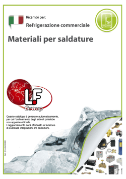 Materiali per saldature