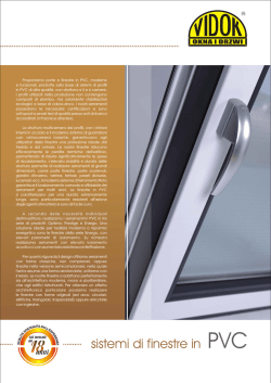 Catalogo VIDOK Sistemi di Finestre in PVC