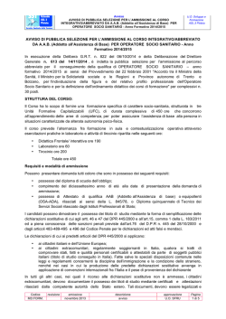 Avviso - Azienda USL 3 Pistoia