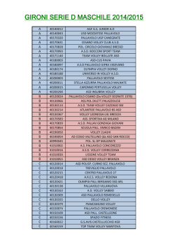 Scarica i gironi di Serie D Maschile