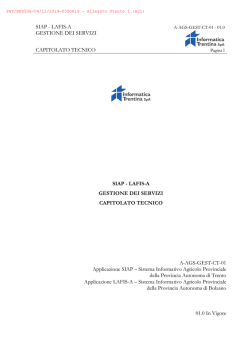 Gara AGS 2014 - Capitolato tecnico