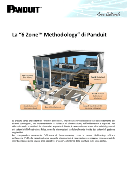 La &ldquo;6 Zone&trade; Methodology&rdquo; di Panduit