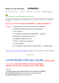 NEWS/3 APIMARCA febbraio 2014