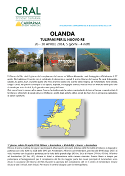 OLANDA - Cariparma CRAL