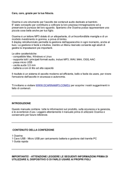 guida utente - Ocarina mp3