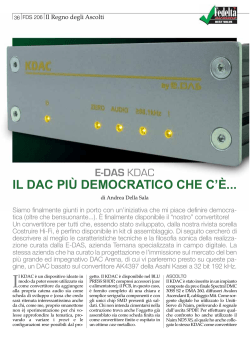 FDS 206-Edas KDAC - Fedelt&agrave; del Suono